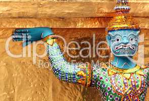 temple guardian in thailand