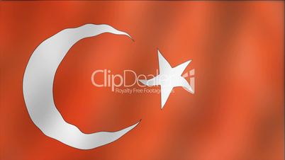 Turkey - waving flag detail