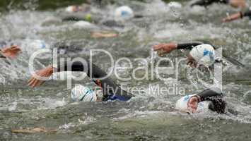 Schwimmer im Triathlon