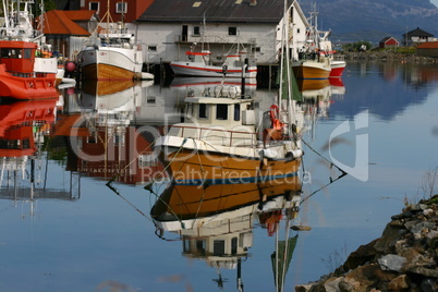 Fischerboote in Norwegen
