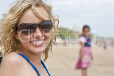 Mother and Child at the Beach