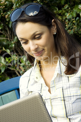 Young girl with a Laptop