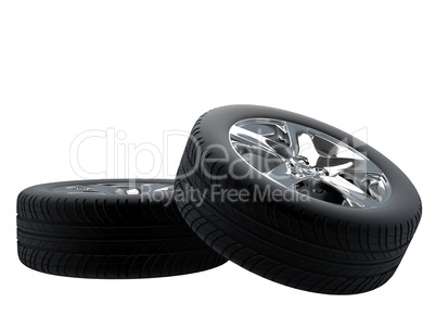 Tires isolated