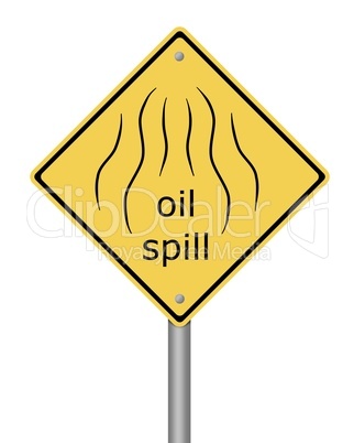 Warning Sign Oil Spil
