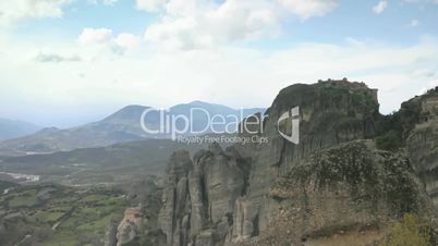 Time lapse clouds over Meteora