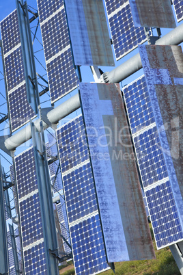 Close Up Renewable Green Energy Photovoltaic Solar Panel