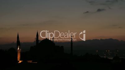 Time lapse Istanbul sunrise