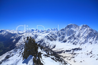 view from the top of mount Cheget