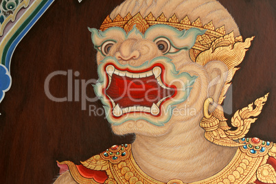 temple art in bagkok,thailand