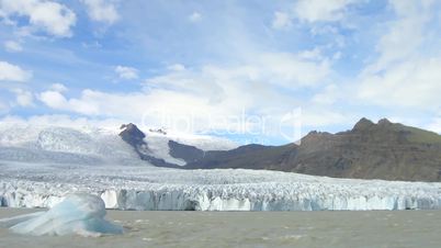 Time lapse glacier on Iceland