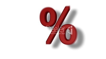 Percent sign - Animation
