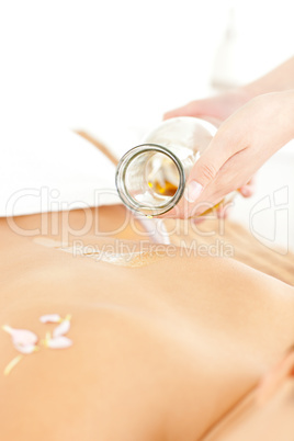 Close-up of a woman having a Spa treatment