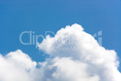 Background of sky and white clouds