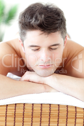 Portrait of a relaxed man relaxing