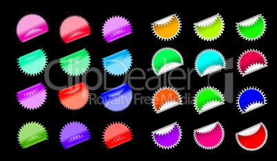 Illustration of stickers