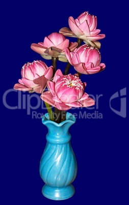 Lotus bouquet in vas