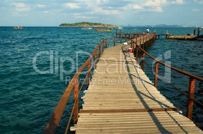 Old wooden pier.