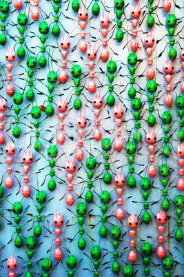 Background pattern with metal ants.