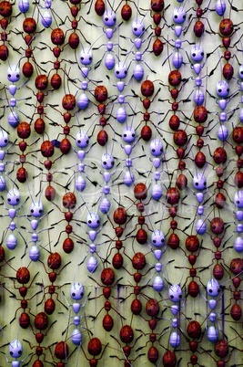 Background pattern with metal ants.