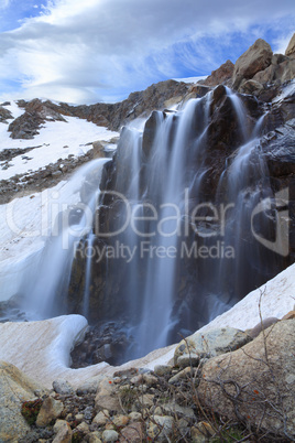 waterfall with motion blur