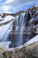waterfall with motion blur