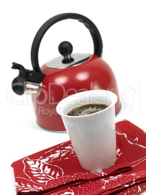 Stove Top Kettle and Coffee
