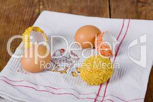 Eier und Schale