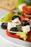 Nahaufnahme von einem griechischen Salat