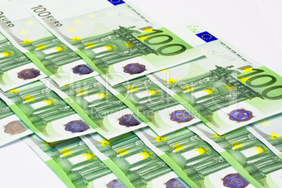 Euro banknotes