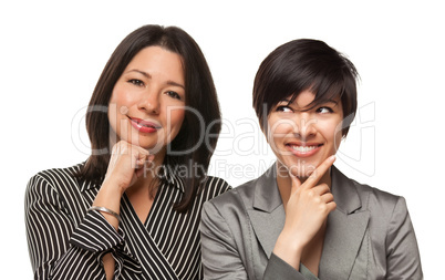 Attractive Multiethnic Mother and Daughter Portrait