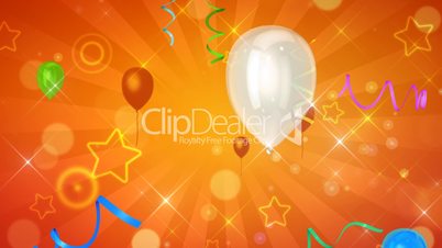 Balloons and stars background