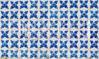 Traditional Portuguese glazed tiles