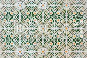 Traditional Portuguese glazed tiles