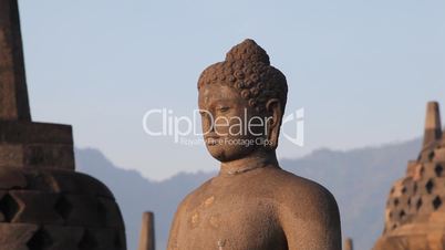 Statue of Buddha in Borobudur temple