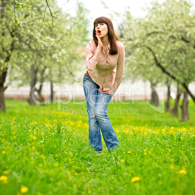 Woman in the garden