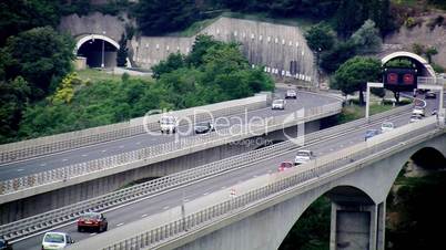 Highway on viaduct