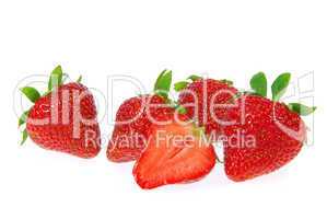 Erdbeere freigestellt - strawberry isolated 16