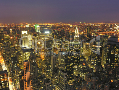 Night View of New York City