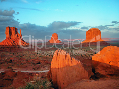 Sunset in Monument Valley, U.S.A., August 2004