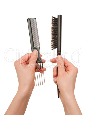 Choice of hairbrushes