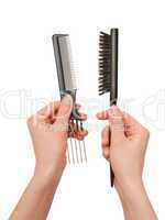 Choice of hairbrushes