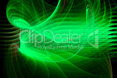 Green layers fractal background