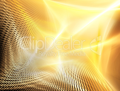 Golden technology background