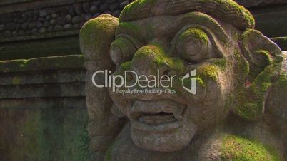 Stone temple guardian sculpture, Bali.