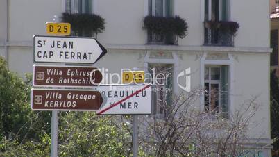Saint Jean Cap Ferrat Sign trafic