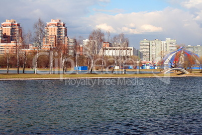 spring in city park