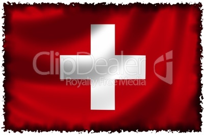 Nationalfahne von der Schweiz Nationalfahne von der Schweiz