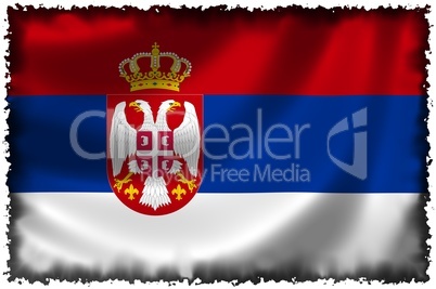 Nationalfahne von Serbien