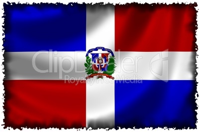 Nationalfahne der Dominikanischen Republik