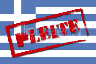 Griechenland - Stempel Bankrott